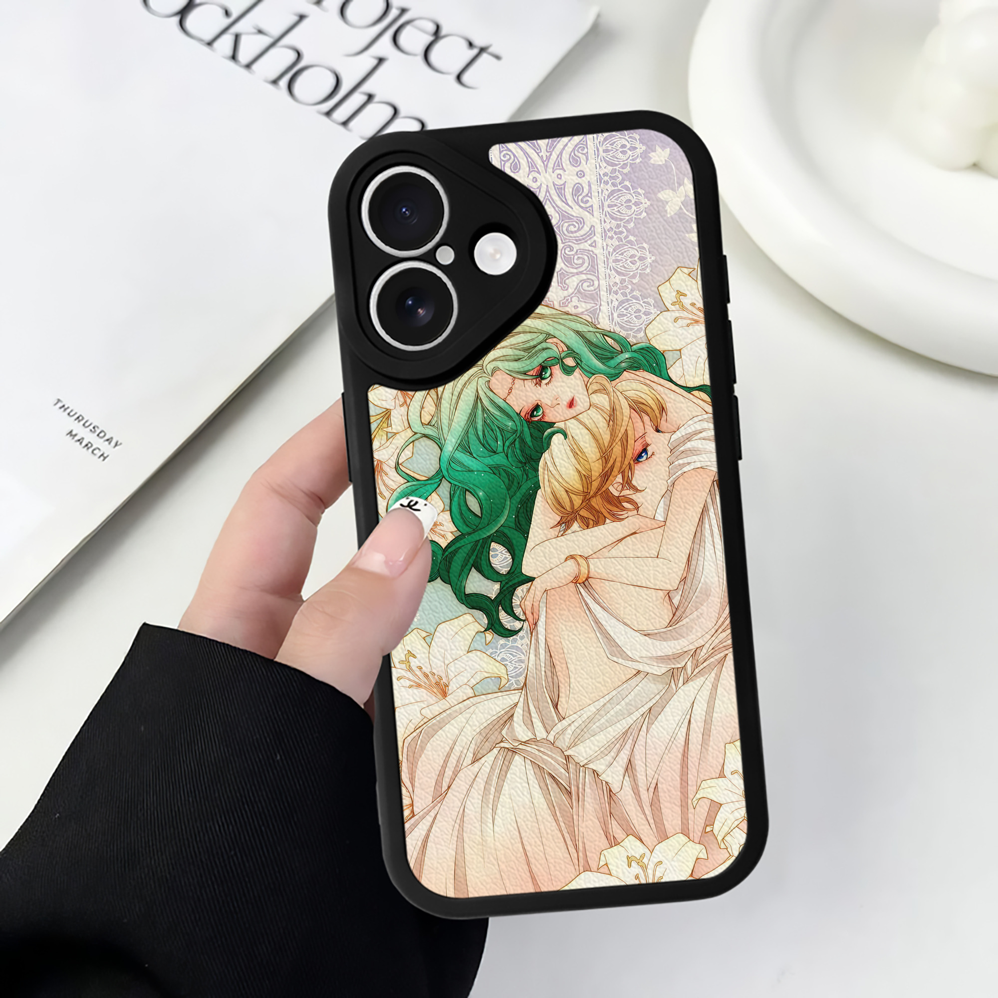 （画像用） 美少女戦士セーラームーン Sailor Moon 【iPhone 16シリーズ対応】シリコンスマホケース（レザー調） 材質：シリコン